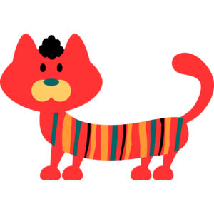 Colorful Striped Cat 2 Thumbnail