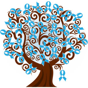 Prostate Cancer Blue Ribbon Tree Thumbnail
