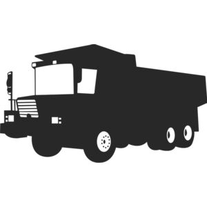 Dump Truck Silhouette 1 Thumbnail