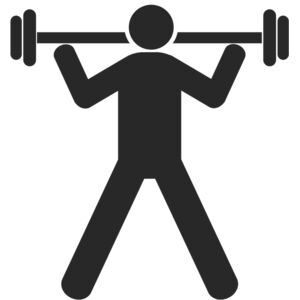 Exercise Weight Lifting Silhouette 3 Thumbnail