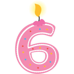 Six Birthday Candle Number 1 Thumbnail
