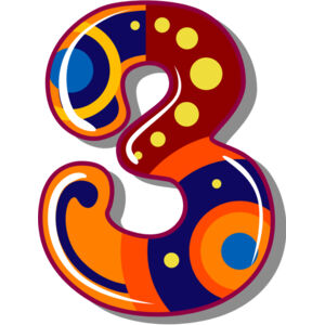 Three Birthday Groovy Number 1 Thumbnail