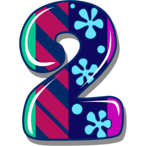 Two Birthday Groovy Number 1 Thumbnail