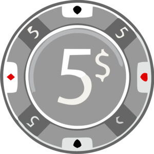 Five Dollar Poker Chip 1 Thumbnail