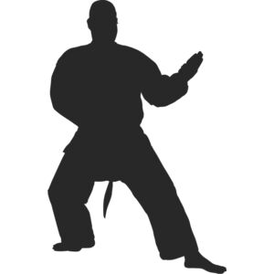 Martial Arts Fighter Silhouette 1 Thumbnail