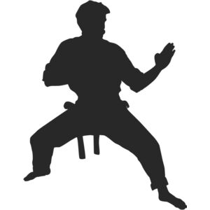 Martial Arts Fighter Silhouette 16 Thumbnail