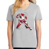 1-Hr Ladies V-Neck T-Shirt Thumbnail