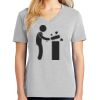 1-Hr Ladies V-Neck T-Shirt Thumbnail