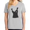 1-Hr Ladies V-Neck T-Shirt Thumbnail