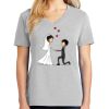 1-Hr Ladies V-Neck T-Shirt Thumbnail