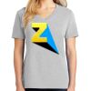 1-Hr Ladies V-Neck T-Shirt Thumbnail