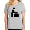 1-Hr Ladies V-Neck T-Shirt Thumbnail