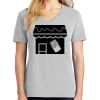 1-Hr Ladies V-Neck T-Shirt Thumbnail