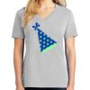 1-Hr Ladies V-Neck T-Shirt Thumbnail