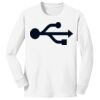 1-DAY NO MINIMUM Youth Long Sleeve Crewneck T-Shirt Thumbnail