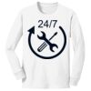 1-DAY NO MINIMUM Youth Long Sleeve Crewneck T-Shirt Thumbnail