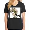 Ladies Core Cotton V-Neck Tee Thumbnail