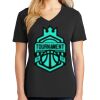 Ladies Core Cotton V-Neck Tee Thumbnail