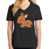 Ladies Core Cotton V-Neck Tee Thumbnail