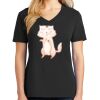 Ladies Core Cotton V-Neck Tee Thumbnail