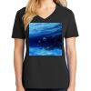 Ladies Core Cotton V-Neck Tee Thumbnail
