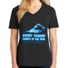 Ladies Core Cotton V-Neck Tee Thumbnail